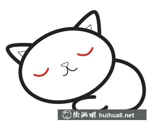 貓咪嘴巴、身體和眼睛