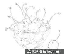 彩鉛櫻桃繪畫教程