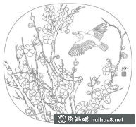 工筆梅花畫技精妙