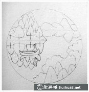 彩鉛繪景教程分享