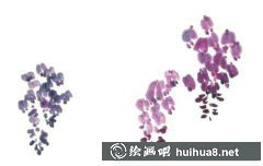 紫藤花國畫繪制教程