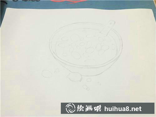 水彩畫湯圓