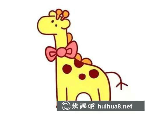 長頸鹿上色