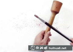 櫻花樹水彩畫技