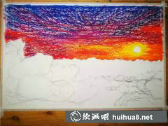 油畫(huà)棒畫(huà)霞光技巧解析