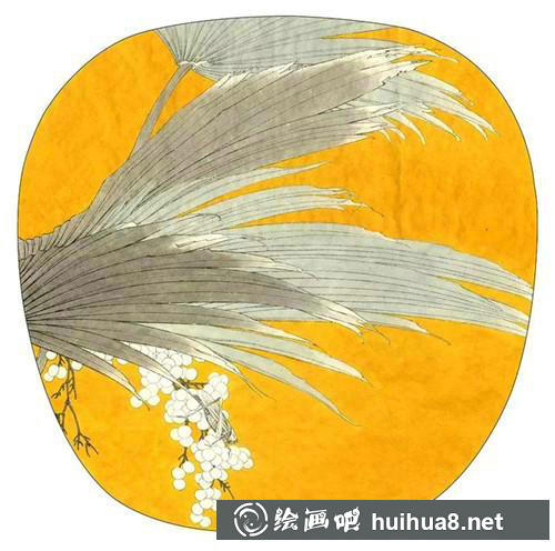 棕櫚樹繪畫步驟二
