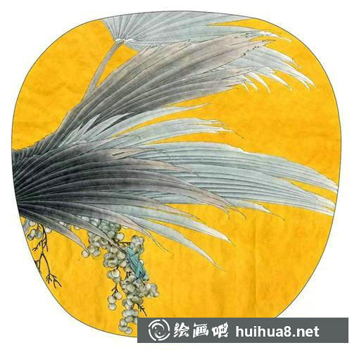 棕櫚樹繪畫步驟四