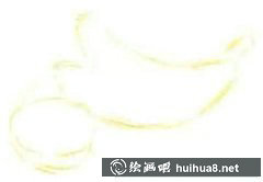 香蕉橙子繪畫教程