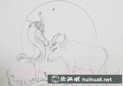 彩鉛繪金牛座教程