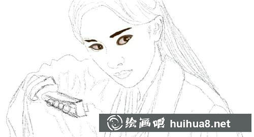 白淺上色