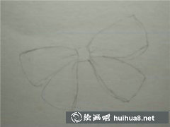 蝴蝶結(jié)彩鉛繪教程