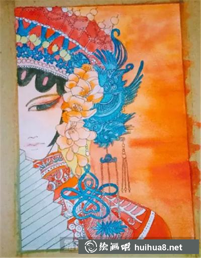 京劇花旦畫10