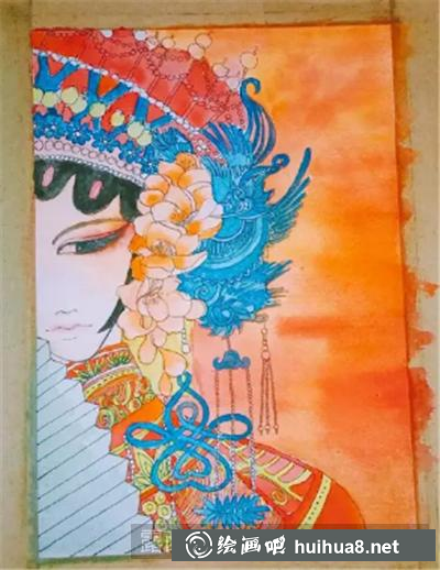 京劇花旦畫11