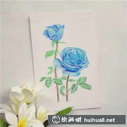 那些花兒彩鉛畫賞鑒