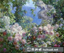油畫鑒賞19世紀(jì)花園風(fēng)景