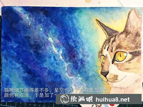 貓咪繪畫(huà)步驟4