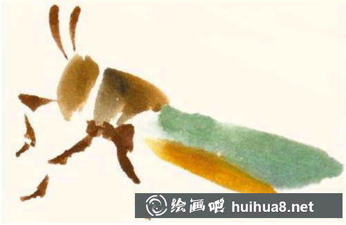 蝗蟲觸須和腳部繪制步驟