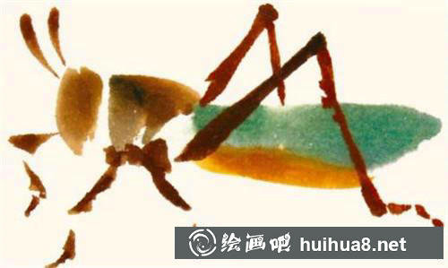 蝗蟲后腳繪制步驟