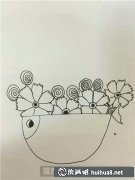 兒童插畫教程花兒簡單畫法