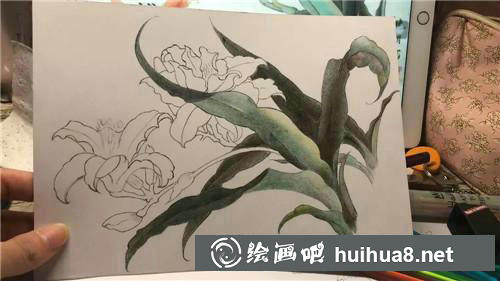 上色