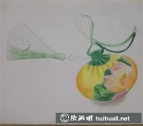 香囊加重深綠色步驟