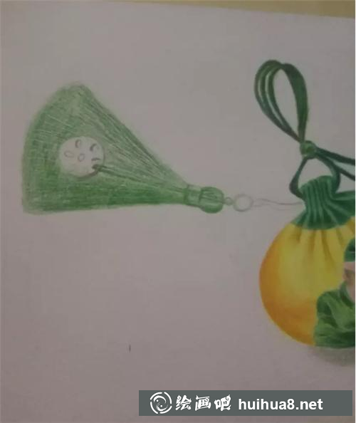 香囊繪制小穗穗步驟