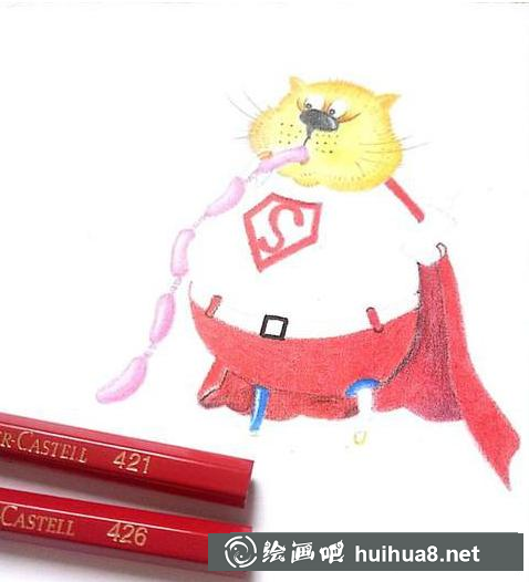 哈士奇面部上色