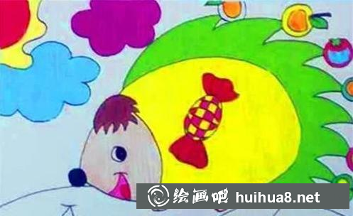 完整小刺猬畫