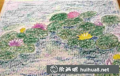 油畫教程睡蓮繪畫步驟