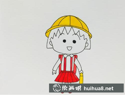 櫻桃小丸子上色步驟