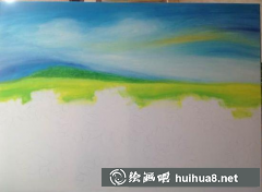 丙烯畫教程：向日葵田野繪制方法