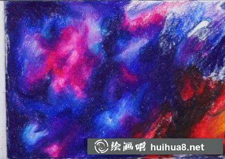 星空彩鉛作品4