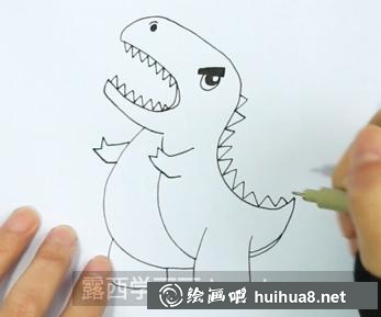小恐龍鼻子、眼睛和刺