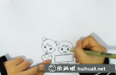 喜慶新年愿望圖兒童畫(huà)教學(xué)步驟