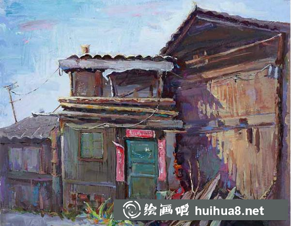 鄉(xiāng)村風景油畫4