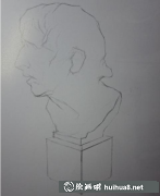 素描石膏塞內(nèi)卡頭像步驟解析
