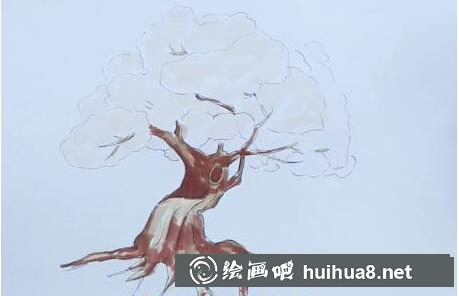 櫻花樹涂色