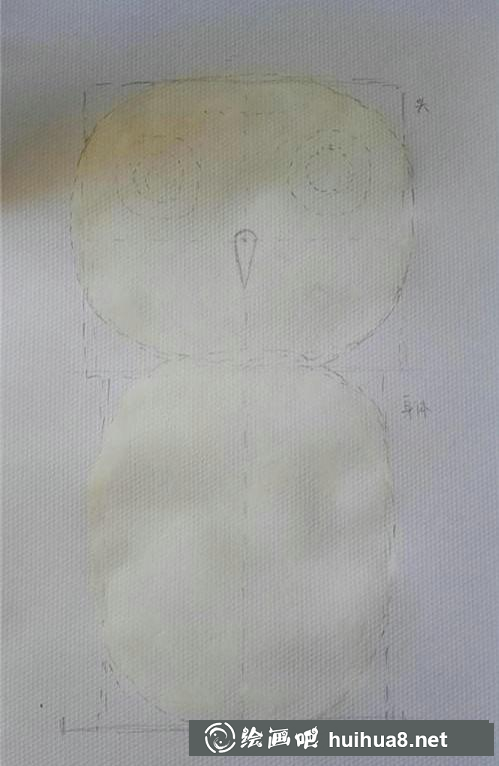 貓頭鷹畫作2