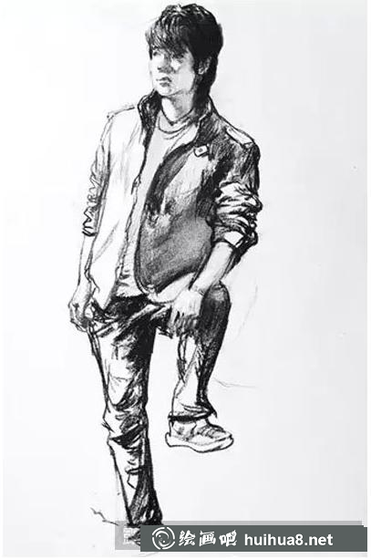 人物站姿素描步驟6