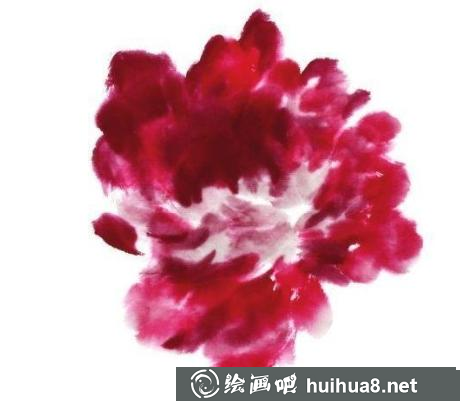 牡丹花朵畫法2