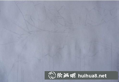 雪山藍天湖水畫教程分享