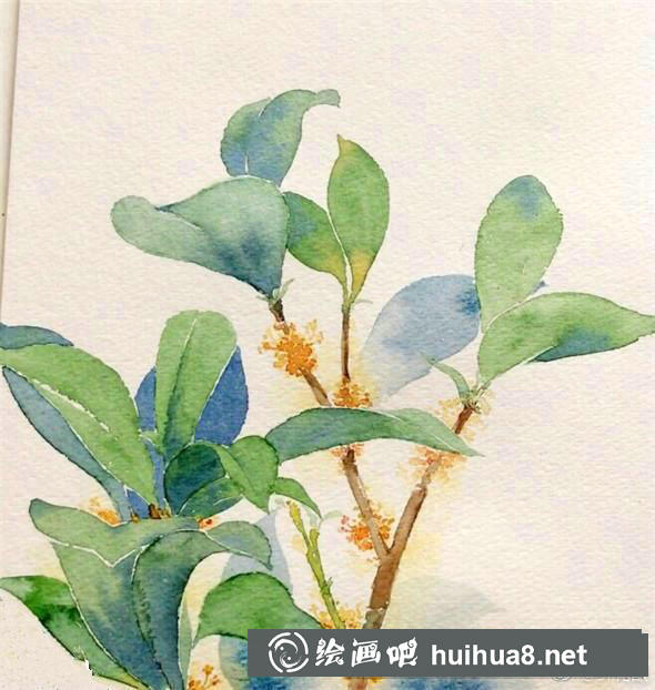 桂花葉子填充步驟8