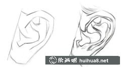 素描人物耳朵畫法步驟詳解人物五官素描教程