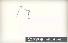 兒童簡筆畫小動物教程 北極熊繪畫方法