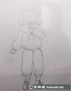 小女孩彩鉛畫五步學畫法