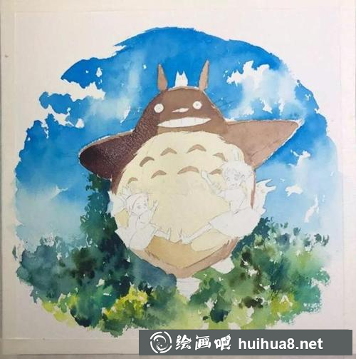 龍貓繪制步驟4