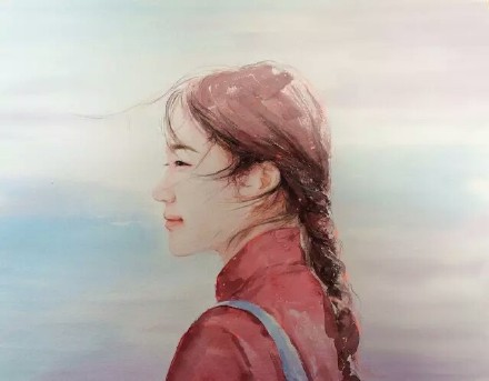 水彩畫人像