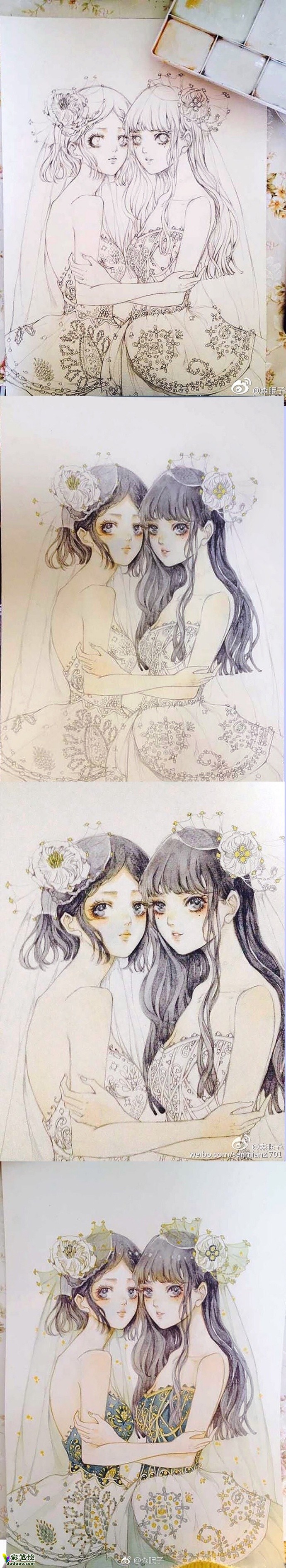 水彩畫小清新
