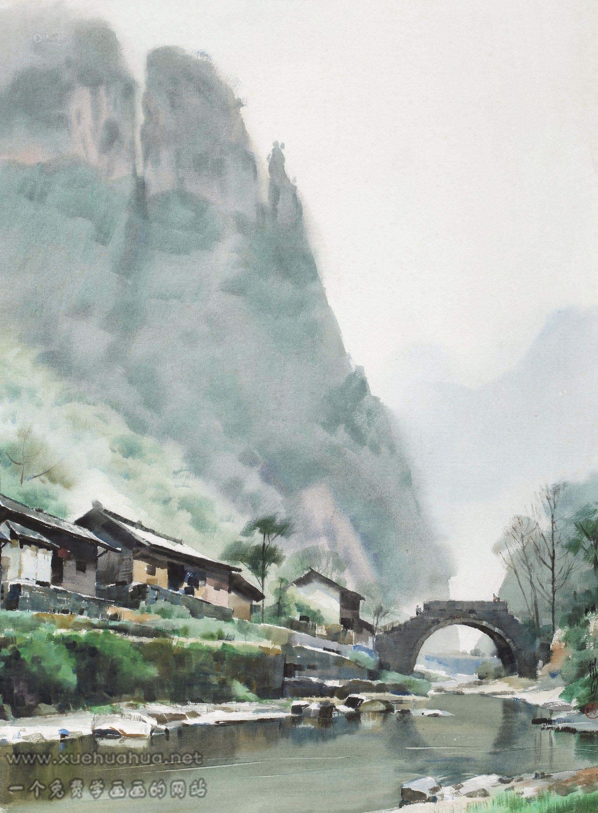 黃鐵山水彩風(fēng)景畫(20)