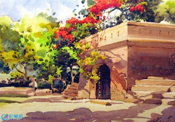 新加坡水彩畫家風(fēng)景作品